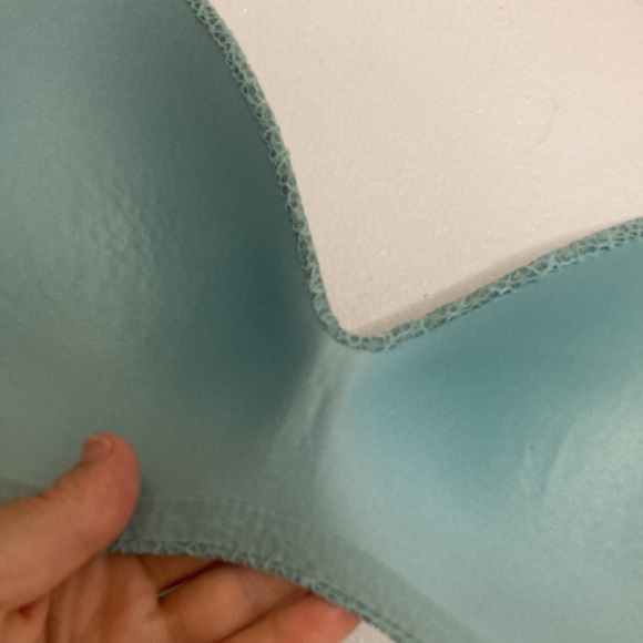 Knix Wingwoman Bra Size 2 36A Seafoam Blue Green Lace Wireless Comfy Pretty - Picture 7 of 10